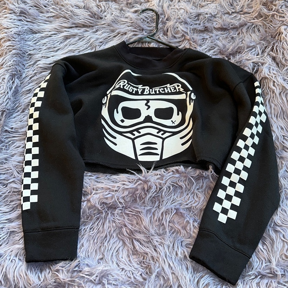 Rusty Butcher Cropped Sweatshirt